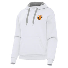 Boston Bruins Antigua Women's Victory Pullover Hoodie - White - NHL 203362241