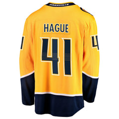 Nicolas Hague Nashville Predators Fanatics Home Breakaway Jersey - Gold - NHL 203363994