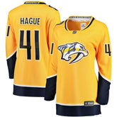 Nicolas Hague Nashville Predators Fanatics Women's Home Breakaway Jersey - Gold - NHL 203363995