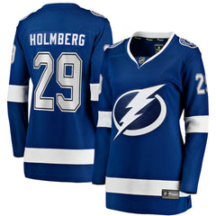 Pontus Holmberg Tampa Bay Lightning Fanatics Women's Home Breakaway Jersey - Blue - NHL 203364007