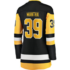 Anthony Mantha Pittsburgh Penguins Fanatics Women's Home Breakaway Jersey - Black - NHL 203364015