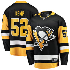 Philip Kemp Pittsburgh Penguins Fanatics Home Breakaway Jersey - Black - NHL 203364016