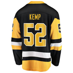 Philip Kemp Pittsburgh Penguins Fanatics Home Breakaway Jersey - Black - NHL 203364016