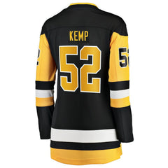 Philip Kemp Pittsburgh Penguins Fanatics Women's Home Breakaway Jersey - Black - NHL 203364017
