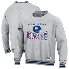 New York Giants Champion Reverse Weave Fleece Sweatshirt Heather Gray