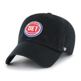 Detroit Pistons '47 Core Logo Clean Up Adjustable Hat for sale Black | 47 brand Near Me