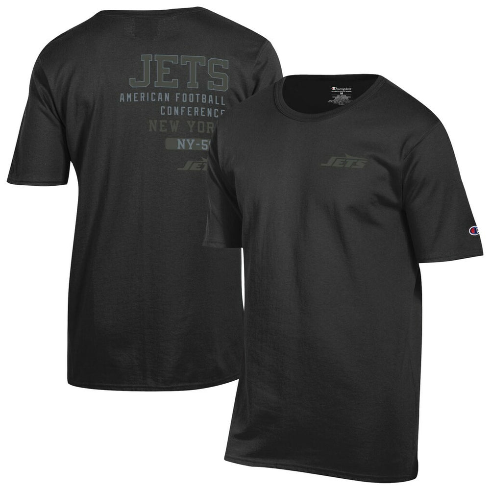 New York Jets Champion Tonal Logo T-Shirt Black