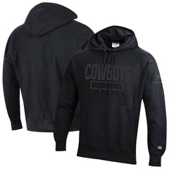 Dallas Cowboys Champion Tonal Reverse Weave Fleece Hoodie Black