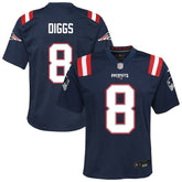 Nike Stefon Diggs New England Patriots Youth Team Game Jersey Navy