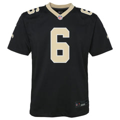 Nike Tyler Shough New Orleans Saints Youth Team Game Jersey Black
