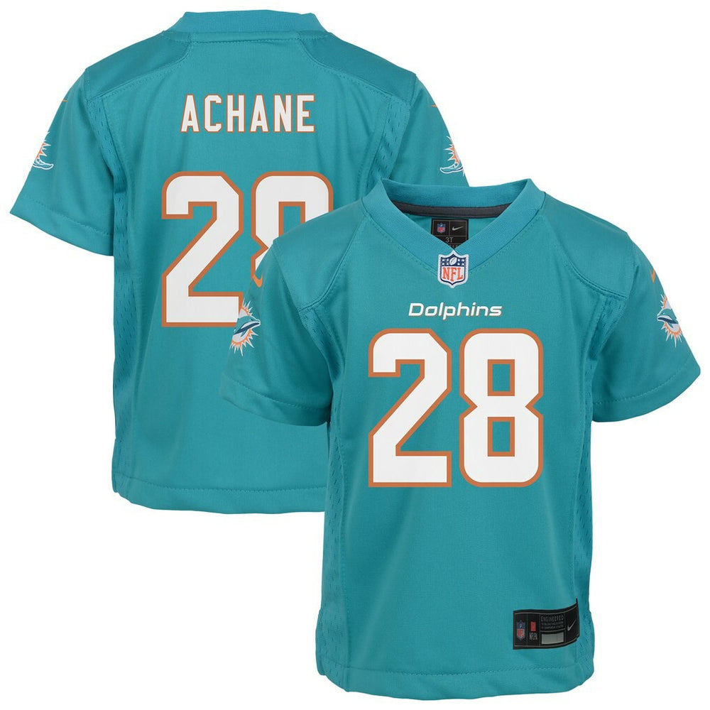 Nike De’Von Achane Miami Dolphins Preschool Team Game Jersey Aqua