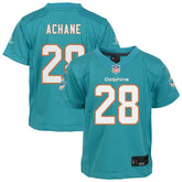 Nike De’Von Achane Miami Dolphins Preschool Team Game Jersey Aqua