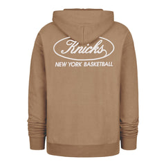 New York Knicks '47 Triple Double Foundation Premium Hoodie Sweatshirt Khaki | 47 brand for sale