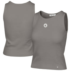 Boston Celtics '47 Women's Cropped Skyhook Baby Rib Tank Gray | 47 brand discount