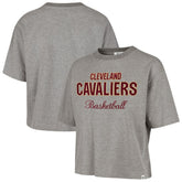 Cleveland Cavaliers '47 Women's Pivot Drop Needle Cropped T-Shirt for sale Gray | 47 brand discount