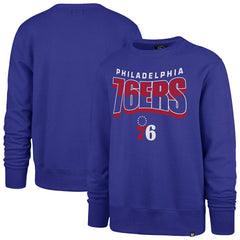 Philadelphia 76ers '47 Unisex Brush By Headline Crewneck Sweatshirt Royal | 47 brand discount