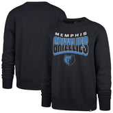 Memphis Grizzlies '47 Unisex Brush By Headline Crewneck Sweatshirt Navy | 47 brand for sale
