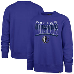 Dallas Mavericks '47 Unisex Brush By Headline Crewneck Sweatshirt for sale Blue | 47 brand Lifestyle