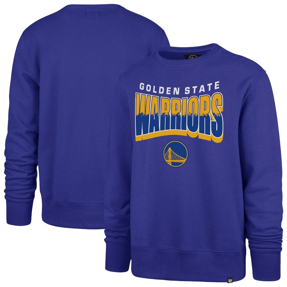 Golden State Warriors '47 Unisex Brush By Headline Crewneck Sweatshirt for sale Royal | 47 brand outlet