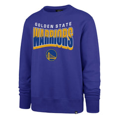 Golden State Warriors '47 Unisex Brush By Headline Crewneck Sweatshirt for sale Royal | 47 brand outlet
