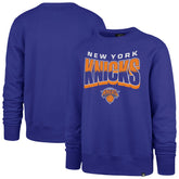 New York Knicks '47 Unisex Brush By Headline Crewneck Sweatshirt Blue | 47 brand online