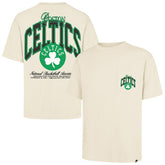 Boston Celtics '47 Unisex Crossover Collection Foundation Pocket T-Shirt Cream | 47 brand Lifestyle