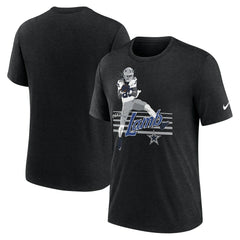 Nike CeeDee Lamb Dallas Cowboys Player Graphic T-Shirt Heather Black