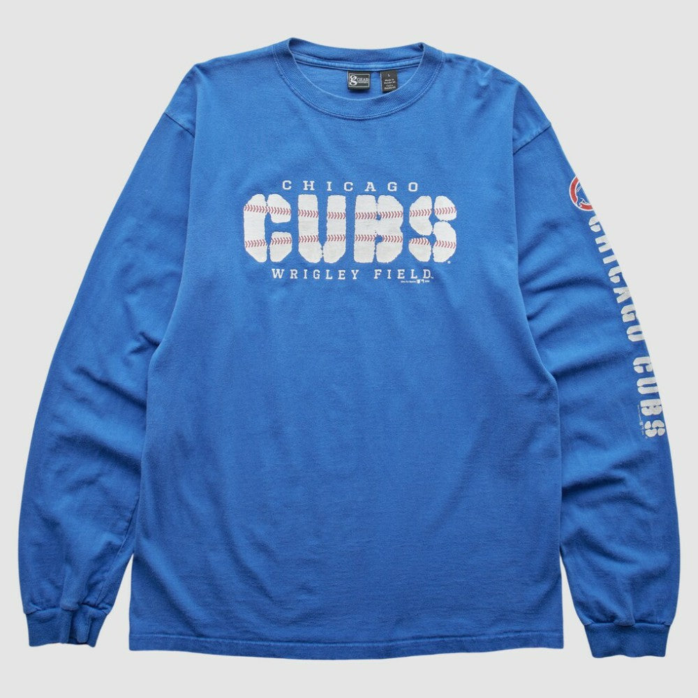Chicago Cubs Gear 2008 Pullover Sweatshirt - Blue - Vintage - Fanatics Discount