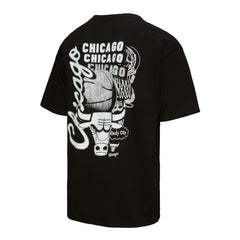 Chicago Bulls Hardwood Classics Overlap T-Shirt for sale Black | Mitchell & Ness outlet