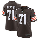 Nike Cornelius Lucas Cleveland Browns Team Game Jersey Brown
