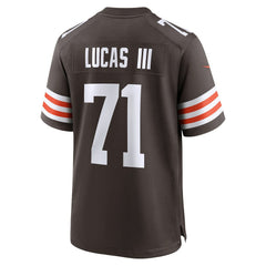 Nike Cornelius Lucas Cleveland Browns Team Game Jersey Brown