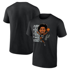 Dylan Harper San Antonio Spurs Caricature T-Shirt Black