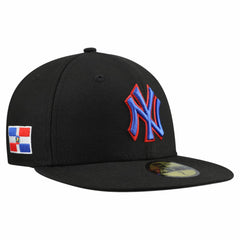 New York Yankees New Era Dominican Republic 59FIFTY Fitted Hat - Black - New Era Discount