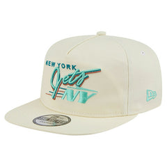 New York Jets New Era Liberty Golfer Adjustable Hat Cream