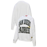 San Diego Padres Mitchell & Ness Women's Oversized Cooperstown Sweatshirt - White - Mitchell & Ness on Sale