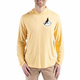 Arizona Cardinals Cutter & Buck Throwback Logo Coastline Epic Comfort Eco Recycled Long Sleeve Hoodie T-Shirt Yellow