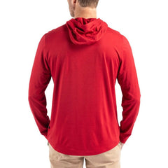 Kansas City Chiefs Cutter & Buck Americana Coastline Epic Comfort Eco Recycled Long Sleeve Hoodie T-Shirt Red