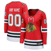 Chicago Blackhawks Fanatics Women's Centennial Breakaway Custom Jersey - Red - NHL 203376757