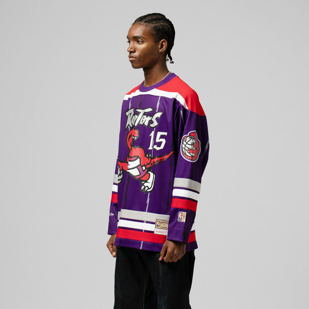 Vince Carter Toronto Raptors Unisex Maxxed Out Fashion Hockey Jersey Purple | Mitchell & Ness Near Me