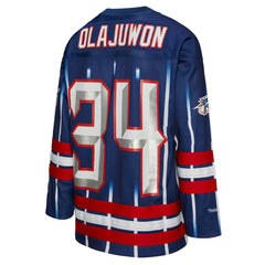 Hakeem Olajuwon Houston Rockets Unisex Maxxed Out Fashion Hockey Jersey Navy | Mitchell & Ness US