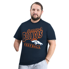 Denver Broncos G-III Sports by Carl Banks Adaptive Headliner Graphic T-Shirt Navy