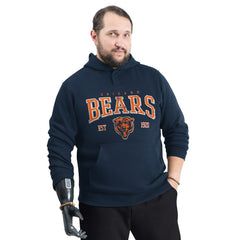 Chicago Bears G-III Sports by Carl Banks Adaptive Team Spirit Graphic Fleece Pullover Hoodie Navy