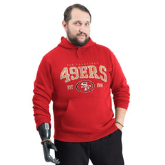 San Francisco 49ers G-III Sports by Carl Banks Adaptive Team Spirit Graphic Fleece Pullover Hoodie Scarlet