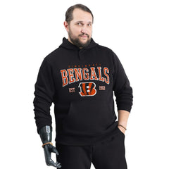 Cincinnati Bengals G-III Sports by Carl Banks Adaptive Team Spirit Graphic Fleece Pullover Hoodie Black