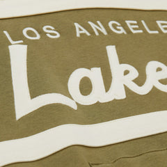 Los Angeles Lakers Double Clutch Head Coach Hoodie Olive/Black | Mitchell & Ness for sale