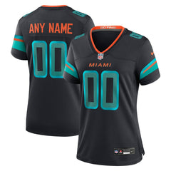 Nike Miami Dolphins Women's 2025 Rivalries Collection Custom Game Jersey Pitch Blue