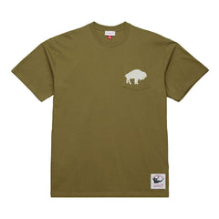 Mitchell & Ness Buffalo Bills Vintage Logo Premium T-Shirt Olive