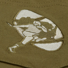 Mitchell & Ness Green Bay Packers Vintage Logo Premium T-Shirt Olive