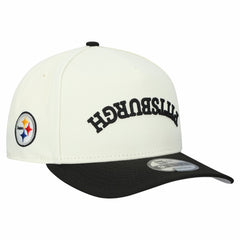Pittsburgh Steelers New Era Upside Down 9FIFTY A-Frame Snapback Hat Cream