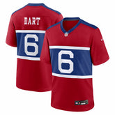 Nike Jaxson Dart New York Giants Alternate Century Red Game Jersey Red